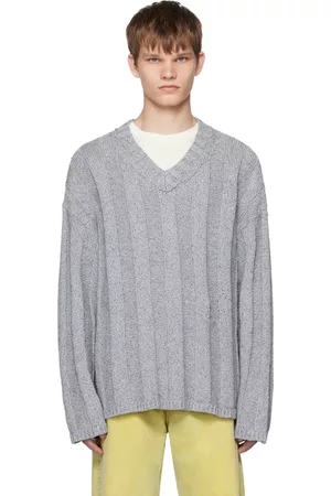 Hope Men Jumpers - Gray Contra Sweater