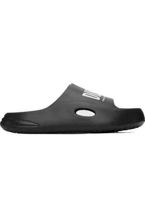 Diesel Sandals - Kids Black Chunky Slides