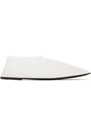 The Row White Sock Slippers