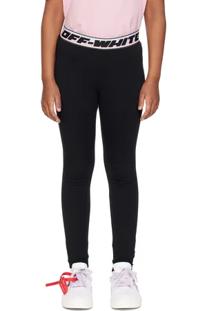 OFF-WHITE Kids Black Band Leggings