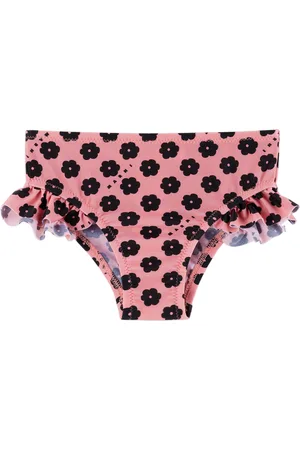 Marni Baby Pink & Black Flower Swim Bottoms