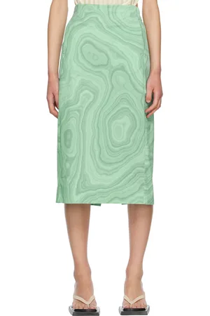 Holzweiler Green Natali Midi Skirt