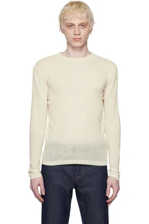 K.NGSLEY Off-White Uncut Long Sleeve T-Shirt