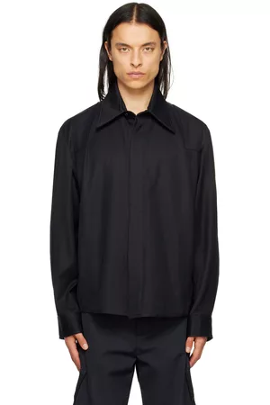 Cornerstone Men Shirts - Black Cutout Shirt