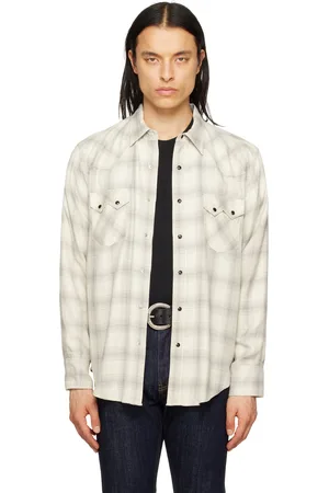 The Letters Off-White Western Check Shirt
