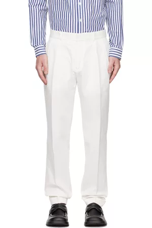 Harmony Men Pants - White Piero Trousers