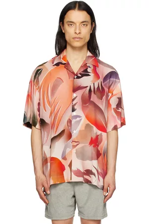 Paul Smith Men Shirts - Orange Hot Summer Shirt