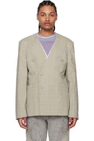 Kiko Kostadinov Gray Orma Reversible Blazer