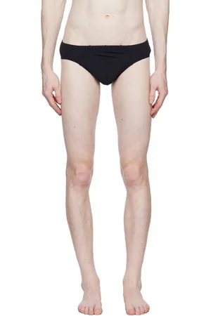 K.NGSLEY Black Rib Swim Briefs