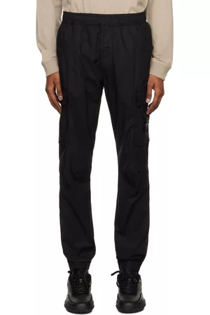 Stone Island Men Cargo Pants - Black Patch Cargo Pants