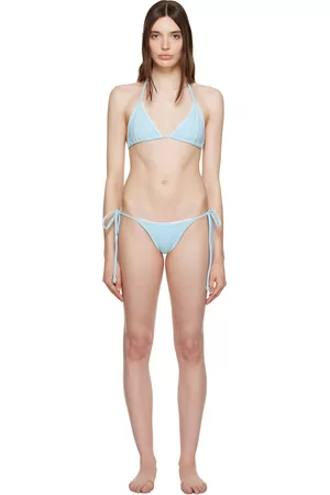 Frankies Bikinis Women Bikinis - SSENSE Exclusive Blue Tia & Mackenzie Bikini