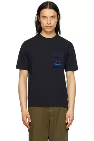 Paul Smith Men T-shirts - Navy Happy T-Shirt