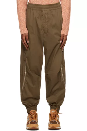 Stone Island Men Cargo Pants - Brown Ventilation Cargo Pants