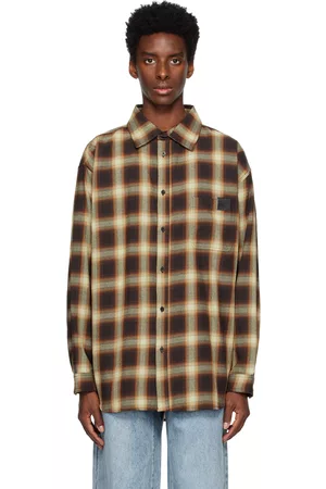 Stolen Girlfriends Club Men Shirts - Brown & Beige Pioneer Shirt