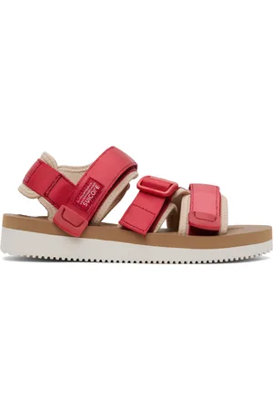 SUICOKE Red & Off-White KISEE-V Sandals