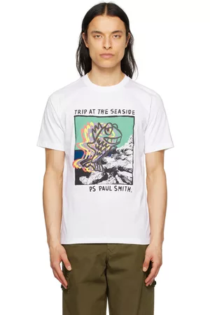 Paul Smith Men T-shirts - White Seaside T-Shirt