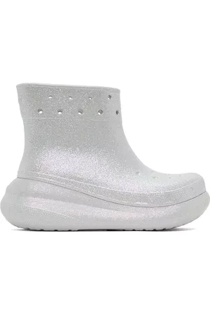 Crocs Men Boots - White Crush Glitter Boots
