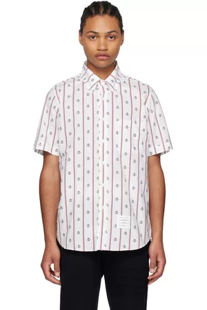 Thom Browne Men Shirts - Off-White Anchor Shirt