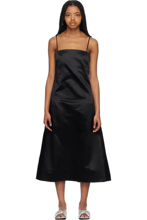 MERYLL ROGGE Straight Neck Midi Dress