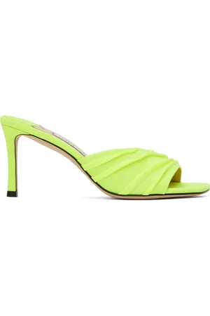 Jimmy Choo Green Basil 75 Heeled Sandals
