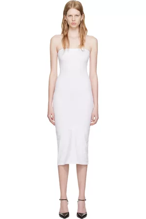 Gil Rodriguez Women Midi Dresses - White 'The Tube' Midi Dress