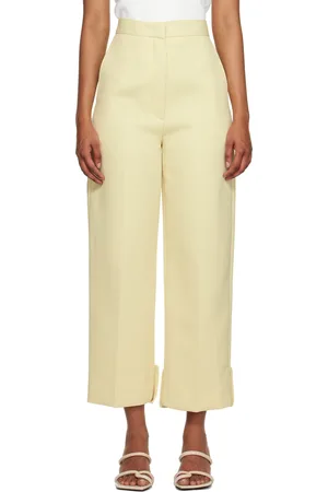 Recto Yellow Roll-Up Trousers
