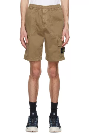 Stone Island Men Shorts - Brown Patch Shorts