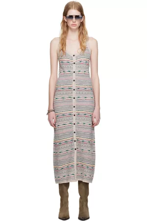 Isabel Marant Women Midi Dresses - Multicolor Haro Midi Dress