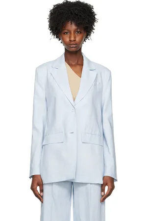 REMAIN Birger Christensen Blue Slit Blazer