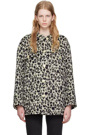 Isabel Marant Women Coats - Gray & Black Odelino Coat