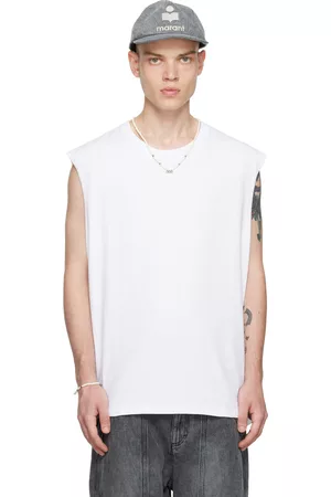 Isabel Marant Men T-shirts - White 'Yvan Marant' T-Shirt