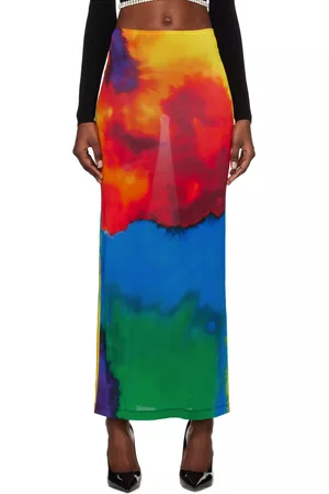 Paco rabanne Women Maxi Skirts - Multicolor Graphic Maxi Skirt
