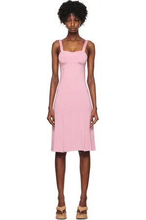 REMAIN Birger Christensen Pink Vented Midi Dress