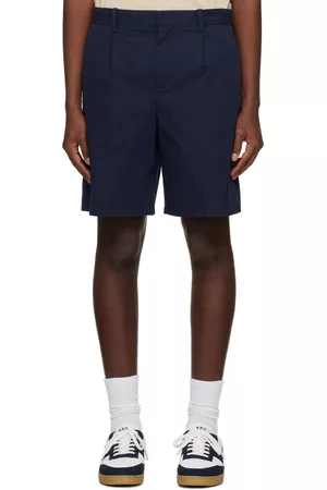 A.P.C. Men Shorts - Navy Terry Shorts