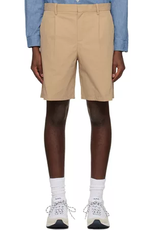 A.P.C. Men Shorts - Beige Terry Shorts