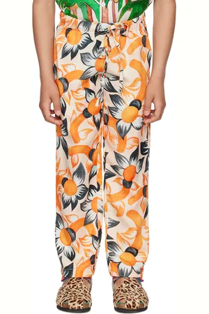 Endless Joy Kids Orange Wildflower Trousers