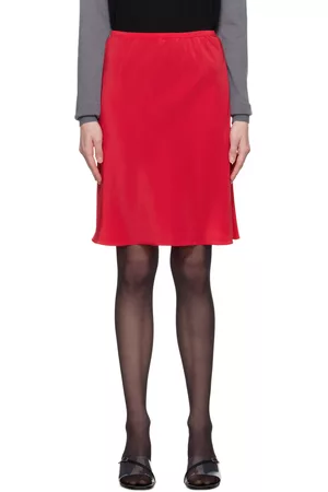 MARYAM NASSIR ZADEH Women Midi Skirts - Red Sublime Midi Skirt