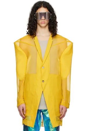 Rick Owens Yellow Transtatlin Coat