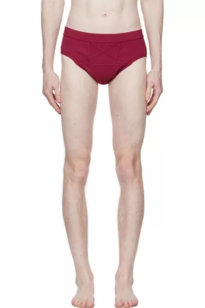 Rick Owens Men Swimming Briefs - Pink Penta Swim Briefs