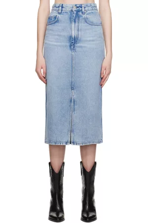 Isabel Marant Women Midi Skirts - Blue Tilauria Midi Skirt