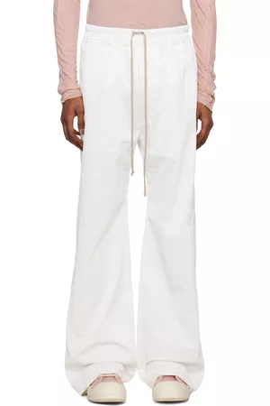 Rick Owens Men Loungewear - White Pusher Lounge Pants