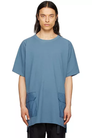 Y-3 Men T-shirts - Blue Cargo Pocket T-Shirt