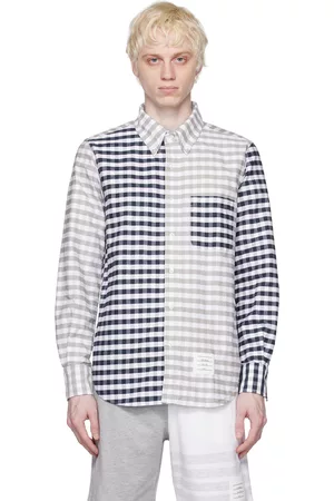 Thom Browne Men Shirts - Multicolor Gingham Shirt