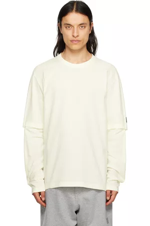 Y-3 Men Long Sleeve - Off-White Layered Long Sleeve T-Shirt