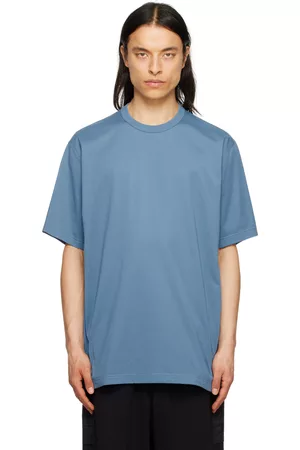 Y-3 Men T-shirts - Blue Loose T-Shirt