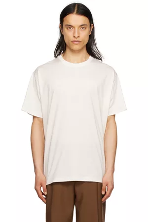 Burberry Men T-shirts - Off-White Crewneck T-Shirt