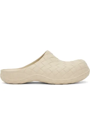 Bottega Veneta Beige Beebee Clogs