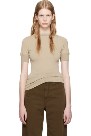 LEMAIRE Taupe Darted Fitted T-Shirt