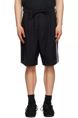 Y-3 Men Shorts - Black 3-Stripe Shorts