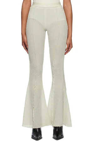 Yuzefi Off-White Flared Trousers
